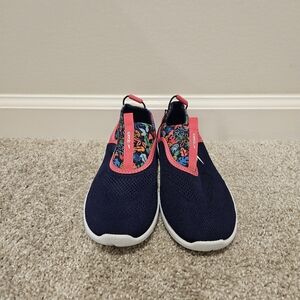 Speedo Junior Blue and Pink Slip-On Water Shoes
